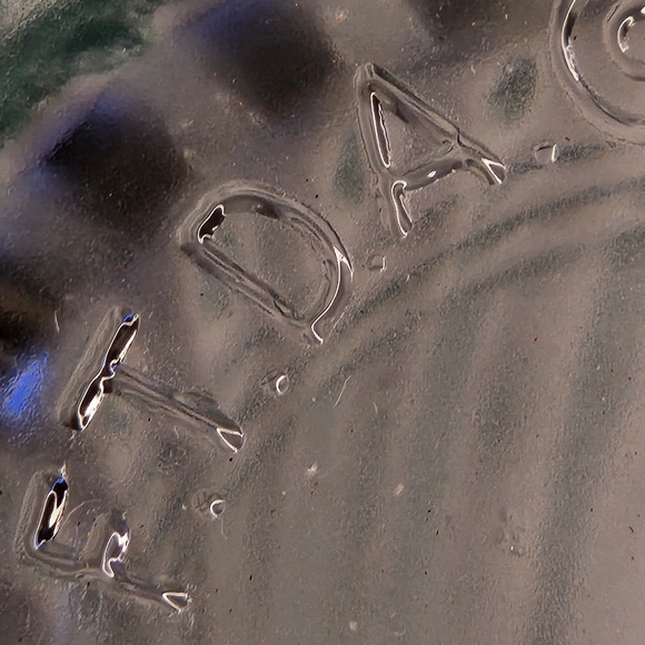 Vintage FTDA 1986 Large Crystal Glass Ribbed Flower Vase Floral Arrangements EUC - Picture 5 of 6